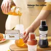 Nuova organizzazione per la conservazione della cucina Bottiglia per salsa a 5 fori Bottiglie per condimenti da 350 ml con ugello Ketchup Senape Salse piccanti Miele Dispenser per olio d'oliva