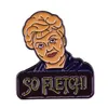 Pins Broches Zo Fletch Jessica Emaille Pin Moord Ze Schreef Broche Detective TV Shows Jewelry3070