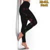 Leggings da donna Basic Fonogramma stampato Pantaloni da yoga Elastico da palestra Jogging Abbigliamento fitness Quick Dry Slim XS-8XL