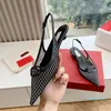 Elegant strap sandals women with low heels fashionable pointed decoration hollowed out mesh Designer Shoes casual party dress shoes