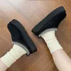 Accueil chaussures Gigi's même hiver semelle épaisse Tazz Tats Style ethnique femmes épaissi chaud coton pantoufles paresseux décontracté bottes de neige