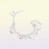 YHAMNI Brand Unique Design 925 Silver Bracelet Fashion Jewelry Charm Bracelet 13 Pendants Bracelets Bangles For Women H1443026879