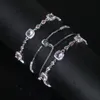 Delicato formato regolabile Diapositiva Quadrato rosa Rettangolo Zircone Bracciale elegante Bracciale Hip Hop pavimentato Cubic Zirconia Regalo per le donne Gioielli all'ingrosso