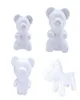 Biały polistyren piankowy piankowy Niedźwiedź Niedźwiedź DIY Valentine Gifts Decor 2324592