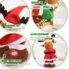 Christmas toy Christmas Electric Plush Toys Dancing 44x17cm Christmas Decoration Electric Blowing Saxophone Santa Twisting Gifts For Kids Elk 231208