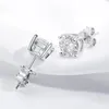 Dangle Chandelier Smyoue 013CT Test Passed Studs Earrings for Men Women S925 Silver Platinum Plated Bride Wedding Diamond GRA 231208