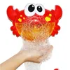 Bath Toys Bubble Crabs Baby Toy Funny Toddler Maker Pool Swimming Bathtub Soap Hine Bathroom For Children Kids Drop Delivery Maternity Dh1Yd