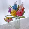 Dekorative Blumen Häkelblume handgewebte Hyazinthe fertig gestrickt Hochzeit Party Raumdekoration DIY Weben Geburtstagsgeschenke