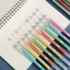 Gel Pens 9 pièces Morandi gris stylos ensemble multicolore Gel encre stylos Vintage marqueur Liner 0.6mm stylo à bille école bureau papeterie cadeau stylo 231211