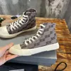 Paris Fashion Denim Casual Canvas Shoes Designer Femmes Low Top Sneakers Retro Graffiti Men High Top Sneakers Taille 35-45