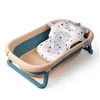 Badkarplatser Portable Baby Folding Tub Nyfödd badkar Sit Lie Down Bath Bucket Years Old Children Foldbar R230818 Drop Deliver Dh9jn