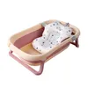 Badkarplatser Portable Baby Folding Tub Nyfödd badkar Sit Lie Down Bath Bucket Years Old Children Foldbar R230818 Drop Deliver Dh9jn