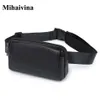 Sac de taille entiers de la mode Black Ladies Pu Leather Belt Travel Packs Pouche Téléphone Petit sacs Mihaivina 211006315J