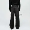 Calças masculinas IEFB Vintage Masculino Baggy Jeans Moda Novo Estilo Americano Street Wear Nicho Design Solto Calças Jeans de Perna Larga 2023 Tendência 9C3414 J231208