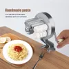 Handgjorda spaghetti pasta maker cutter aluminium legering fettuccine noodle press machine t200523292b