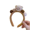 Cute Little Bear Plush Cartoon Hair Card New Anti slip Face Wash Hair Band Little Bear Headwear