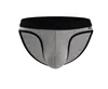 Underpants Icool Modal Striped Men's Sexy Underwear Briefs Solid Color Gay Boy Panties U-convex Big Bag Breathable