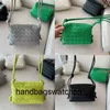 Bvs Venetaasbottegas Handbag Me Woven Camera Bag Loop Bag Green Elephant Grey Candy Mini Crossbody Handheld Small Square Bag cy