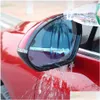 Adesivos de carro 50 pcs à prova de chuva espelho retrovisor filme adesivo antifog protetor de chuva para E60 525I 528I 530I 535I 550I E61 gota dh1lu