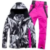 Other Sporting Goods Ski Suit Men's Thickened Waterproof Breathable Veneer Double Board Clothes Winter Snow Warm Equipment 231211