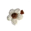 Acessórios de cabelo 1 pc / 4pcs corda de algodão bonito trançado hairpin meninas flor clipe doce moda tendência barrettes crianças