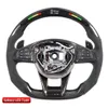 LED Style Steering Wheel for BENZ MB A45 C43 C63 W205 W213 AMG Real Carbon Fiber