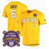 3 Dylan Crews 3 Dylan Crews LSU Tigers Camisa de beisebol 2023 College World Series Champions Paul Skenes Guidry Alex Bregman Aaron Nola Jake Fraley Gavin Dugas