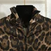 Leopardo impressão topos overskirt feminino clássico pacote hip saia moda zíper estiramento fino topos saia