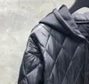 Nueva chaqueta de invierno engrosada para hombre, chaqueta a prueba de viento para exteriores de diseñador a rayas, chaqueta con capucha para exteriores, chaqueta suelta a prueba de viento y cálida