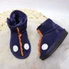 2023 botas crianças neve designer crianças sapatos de inverno clássico mini bota bebê meninos meninas tornozelo criança pele camurça