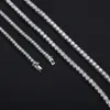 Pass Diamond Test 10K/14K vast Gold Moissanite Tennis Chain 4mm Bling Jewelry Men Women Tennis Necklace Chain