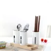 キッチンストレージカトラリー調理器所有者植物材の食器用品銀製品チューブ衣類乾燥ラック箸