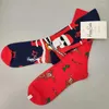 Women Socks Happy Christmas Stocks Women's Mid-tube Stockings Pure Cotton Gift Size 36-40