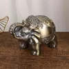 1 st, elegant elefant zinklegering ashray för heminredning och rökning - kreativ och hållbar metallrökning tillbehör