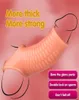 Silicone reutilizável flexível glans pênis ampliador extensor atraso ejaculação galo anel manga adulto brinquedos sexuais para homem 2207201348087