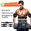 Kärnbuktränare Muskelstimulator EMS ABS Abdominal Trainer Belt Muscle Toner Display Calorie Consumption Body Slim Weight Loss Fitness Training 231211