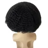 Toupets pour hommes afro-américains ondulés de 4 mm, cheveux humains vierges malaisiens, unités suisses en dentelle complète pour hommes noirs