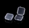 35x35x17mm Mini Klare Kunststoff Kleine Box Schmuck Ohrstöpsel Aufbewahrungsbox Fall Container Perle Make-Up Transparent Organizer geschenkboxen SN908