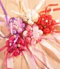 Wholsesle Wrist Corsage Bridesmaid Sisters Hand Flowers Artificial Silk Spets Bride Flowers For Wedding Party Decoration Bridal SN11526105