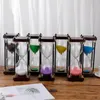 Decorative figurines15/30/45/60 Minutes Vintage Metal Hourglass Timer Kitchen Office Creative Desktop Decoration Time Management Tool Holiday Gifts 231207