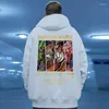 Men's Hoodies Oil Painting Bear Harajuku Style Leisure Comfort Hoodie Sweatshirts High Quality Fleece Cotton Top Clothes