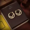Fashion Womens Designer Stud Earrings F Brand Earring Simple Letter Diamond Hoops Wedding Jewelry For Women Love Gifts 14 Styles G2312113BF