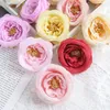 Decorative Flowers 10Pcs Rose Artificial 7CM Silk Fake Flower Head For Home Decor Wedding Marriage Decoration DIY Craft Garland Accessories