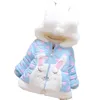 Jackets Winter born Baby Girl Clothes Outfits Fleece Warm Cotton Coat Outerwear for Toddler Clothing Wear Bow Coats 231211