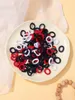 Haarschmuck 100 Teile/satz Elastische Bänder Mädchen Mini Bunte Nylon Stirnband Kinder Pferdeschwanz Halter Scrunchie Ornamente Geschenk