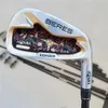 Beres 08 golfklubbar set för män, golfförare, strykjärn, fairway wood, putter, 4 stjärnor, 14st r, s, sr flex, grafitaxel