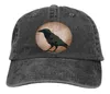 Berets Crow And Lace Moon Raven Baseball Cap Cowboy Hat Peaked Bebop Hats Men Women8624560
