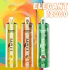 Оригинальный оптовый Vape Jnr Shisha Jnr Shisha Кальян 12000 затяжек Одноразовые Vapes Pod Evappe Elegant E сигарета