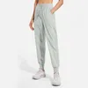 Lu Lemon Sweatpants Kvinnor Jogga Walking Yoga Pants Yoga Outfit snabba torra sportbyxor Träning Långa byxor Gym sport joggar för kvinnor fiess tra