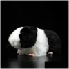 Gevulde pluche dieren 17 cm simulatie schattige gele cavia kortharig zacht speelgoed gedomesticeerde pop Cavia Porcellus Animal Kids Gif Ottdd